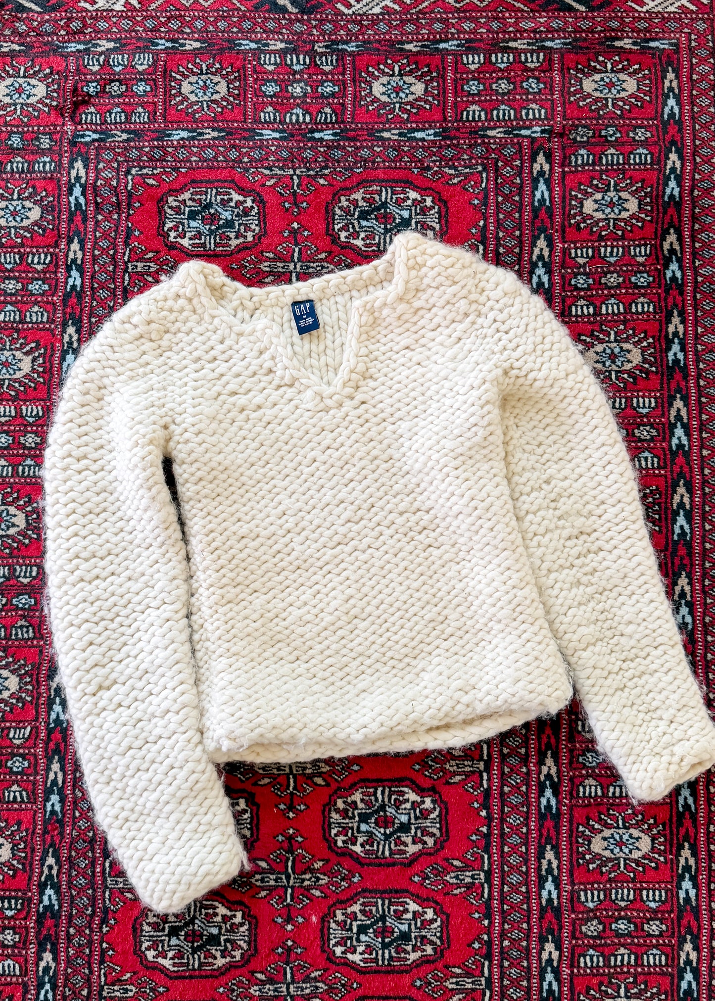 Vintage Gap Cream Chunky Knit Sweater
