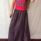 KL Playwear Brown 100% Linen Balloon Maxi Skirt (one size)