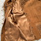 Brown Suede Leather Fringe Western Jacket (M)