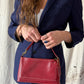 Vintage Coach Red Leather Bleeker Demi Purse # 9311