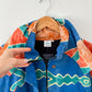 Vintage 90s Azure Geometric Cocoon Jacket (XL)