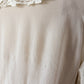 Antique Edwardian Silk Lingerie Blouse with Irish Crochet Lace  c. 1905–1915