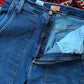 Mother The Quarter Breaker Flood Denim Jeans in Dark Wash Howdy (32)