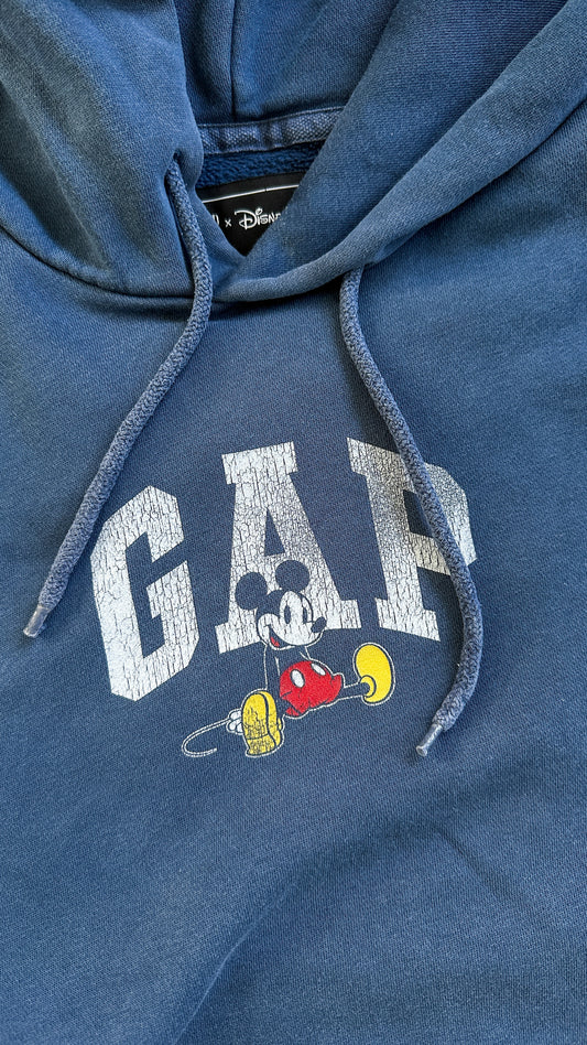 Gap x Disney Mickey Mouse Faded Blue Hoodie (men’s S)
