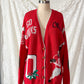 RARE Vintage 90s Belle Pointe Ohio State University Football Sloopy Knit Cardigan