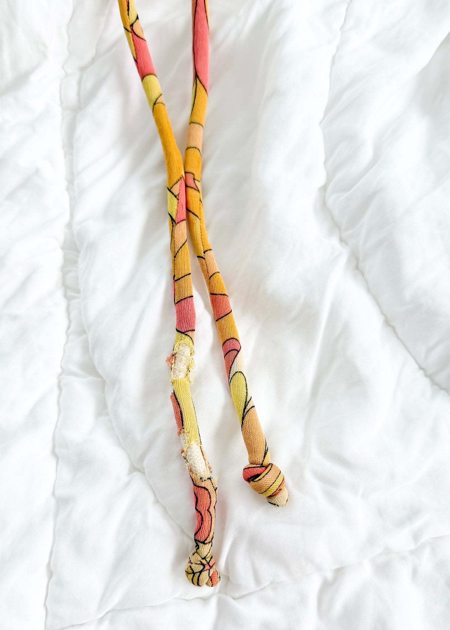 Vintage 60s 70s Emilio Pucci Silk Pink Peach Yellow Abstract Tie Belt Dress