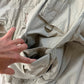 Vintage 90s NEW Eddie Bauer Fishing  Utility Pockets Vest Field Jacket in Birch Khaki