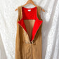 Vintage 70s John Meyer Tan Corduroy Toggle Jumper Dress