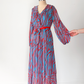 NEW Diane von Furstenberg Jaxon Blue and Red Midi Dress (M)