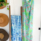 Lilly Pulitzer Silk & Cashmere Blue White Fresh Catch Print Scarf