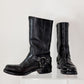 Harley-Davidson Black Leather Harness Motorcycle Biker Boots (men’s 9 US)