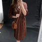 Vintage 80s Virgo Paisley Boho Midi Dress (S)