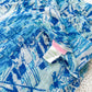 Lilly Pulitzer Silk & Cashmere Blue White Fresh Catch Print Scarf