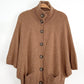 Classiques Entier Atelier Mocha Brown Wool Alpaca Blend Knit Capelete Sweater (L)