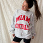 Vintage 90s Champion Reverse Weave Miami Football Sweatshirt Gray XXL USA