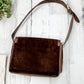 Vintage 70’s Gucci Brown Suede Horsebit Lock Front Shoulder Purse