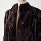 Vintage 70s Sears Dark Brown Faux Fur Coat (M)