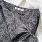 Balenciaga Gray Silver Jacquard 100% Silk Mini Skirt (38 or US 6)