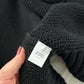 Pure Collection Black Cashmere & Lambswool Knit Zipped Cardigan Jacket (L)