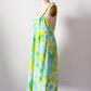 Vintage 60s 70s Lilly Pulitzer Green & Yellow Floral Dress (8 or M)