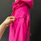 Jil Sander Magenta and Orange Reversible Hooded Wind Breaker Nylon Jacket