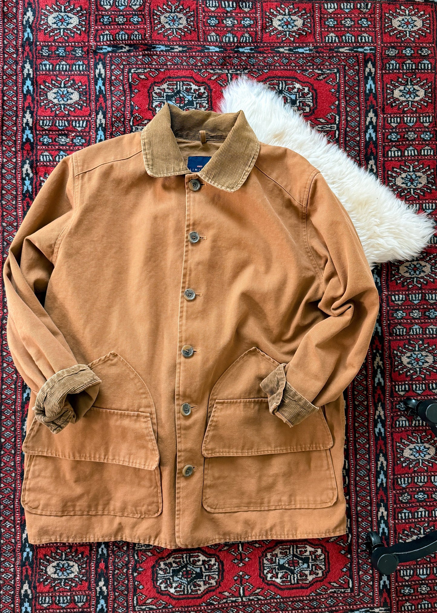 Vintage 90s The Limited Brown Khaki Cotton Canvas Chore Jacket (mens S)