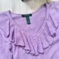 Lauren by Ralph Lauren Light Purple Cashmere Silk Blend Knit Top (S)