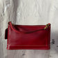 Vintage Coach Red Leather Bleeker Demi Purse # 9311