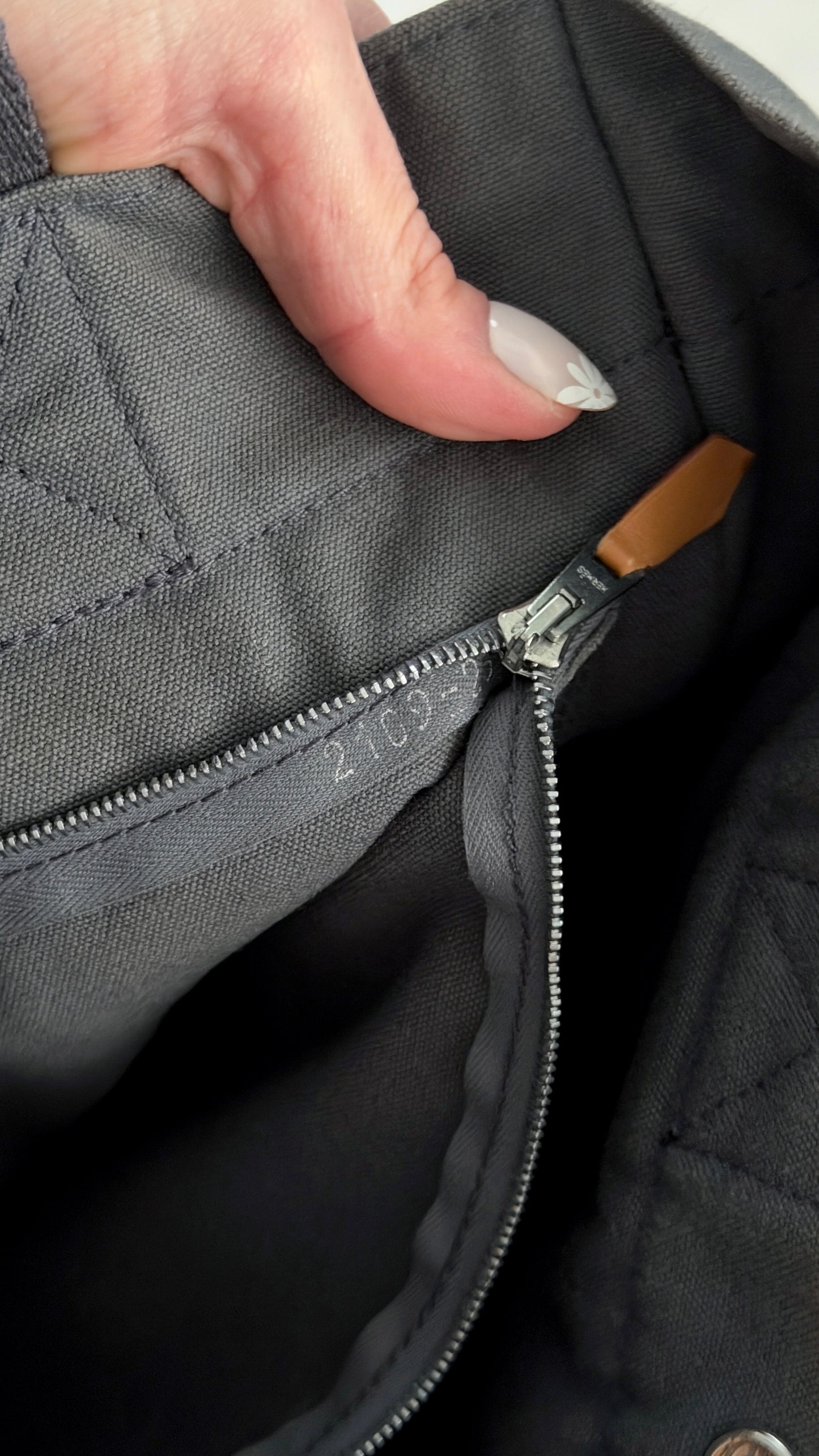 Hermès Fourre Tout Tote Canvas Bag in Graphite Gray