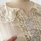 Antique Edwardian Silk Lingerie Blouse with Irish Crochet Lace  c. 1905–1915