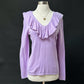 Lauren by Ralph Lauren Light Purple Cashmere Silk Blend Knit Top (S)