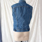 Vintage 1983 Levi’s Denim Buffalo Plaid Lined Trucker Vest (M)