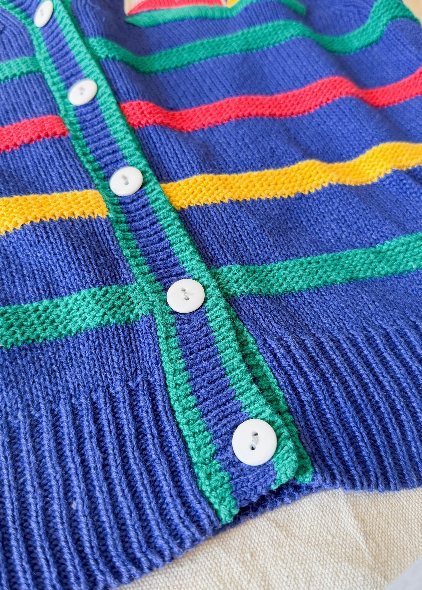 Vintage Robert Scott LTD Embroidered Sailboat Nautical Knit Sweater Vest (M)