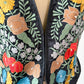 Vintage 90s Mary McFadden Black Floral Embroidered Vest (L)