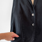 J.Jill Black Linen Summer Blazer Jacket