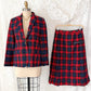 Vintage 80s Pendleton Manson Tartan Plaid Wrap Pleat Kilt Skirt
