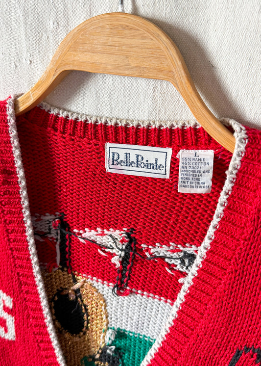Vintage 90s BellePointe OSU Cardigan (L)