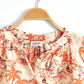 Olivia James The Label Emory Button Down Top in Escape Tawny Print (M)