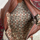 Vintage 00s Gucci Brown Leather Guccissima Signoria Large Tote Bag Shoulder Purse
