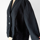 J.Jill Black Linen Summer Blazer Jacket