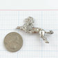 Vintage Beau Sterling Silver Standard Poodle Dog Brooch  Mid-Century Animal Pin