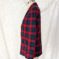 Vintage Pendleton Red Tartan Plaid Pure Virgin Wool Blazer Made in USA