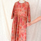Gudrun Sjödén Roses Organic Cotton Floral Midi Dress