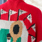 RARE Vintage 90s Belle Pointe Ohio State University Football Sloopy Knit Cardigan