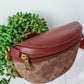 NEW Coach Bethany Belt Bag in Signature Canvas Brown Leather