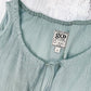 Go> by Gosilk Light Teal Cold Shoulder Washable Silk Peasant Top (S)