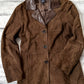 Brooks Brothers Chocolate Brown Suede Leather Blazer Jacket (10)