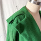 Vintage 60s Higbee's Cleveland Kelly Green Bouclé Cape Coat
