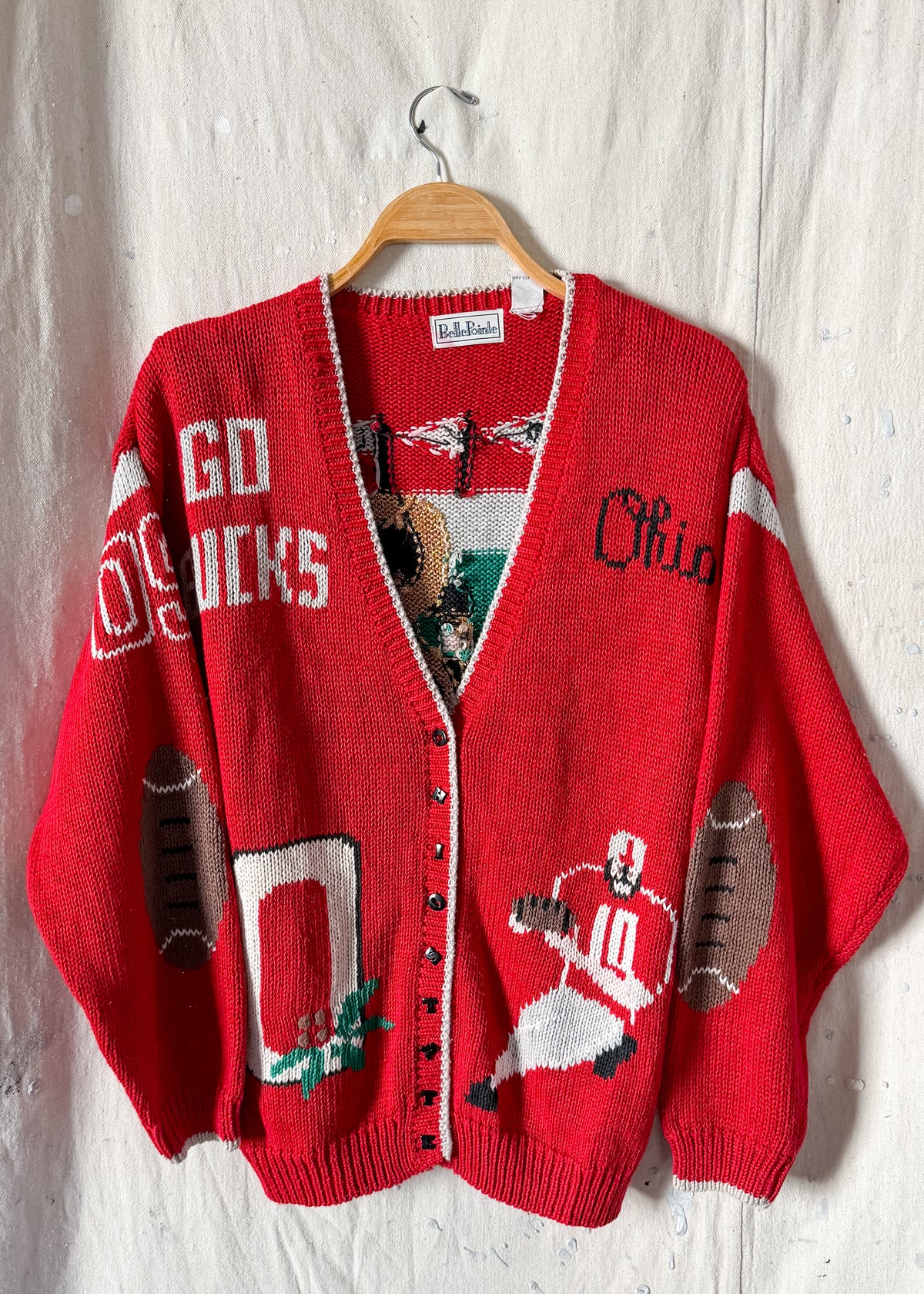 Vintage 90s BellePointe OSU Cardigan (L)
