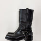 Harley-Davidson Black Leather Harness Motorcycle Biker Boots (men’s 9 US)